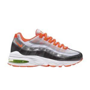 Nike Air Max 95 GS Blanc Gris Argent Orange Noir 307565 107
