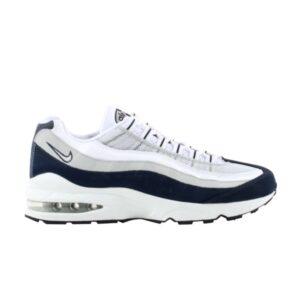 Nike Air Max 95 GS Blanc Minuit Marine Argent Clair Noir 307565 112