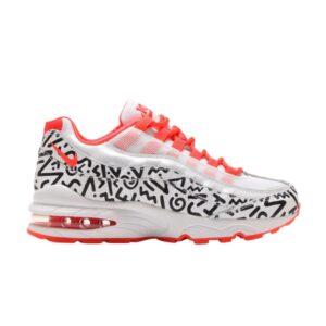 Nike Air Max 95 QS GS Noir Brillant Crimson Blanc AH3808 100
