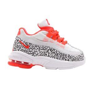 Nike Air Max 95 QS TD Blanc Noir Crimson Noir AQ0906 100