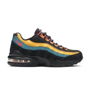 Nike Air Max 95 SE GS Noir Brillant Spruce Bleu CU1095 001