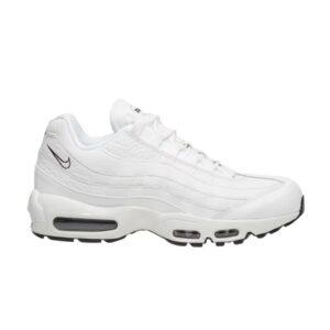 Baskets Wmns Nike Air Max 95 Cuir Sommet Blanc Orange AQ8758 100