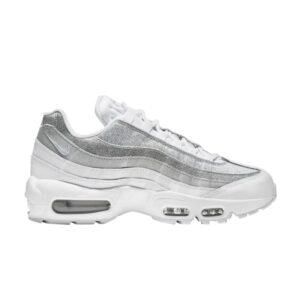 Baskets Wmns Nike Air Max 95 Blanc Métallique Argent Blanc DH3857 100