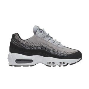 Baskets Wmns Nike Air Max 95 Premium Noir Loup Gris Rouge 807443 016