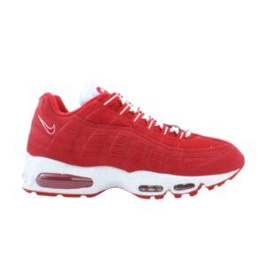 Baskets Wmns Nike Air Max 95 Samba Blanc Valentine 698014 612