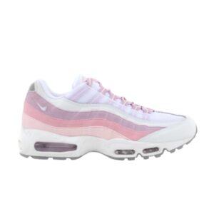 Baskets Wmns Nike Air Max 95 Blanc Rose Mist Real Rose 698014 112