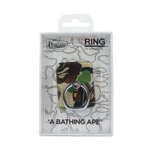 Anneau de support de téléphone BAPE ABC Camo, anneau de téléphone vert vert 489263