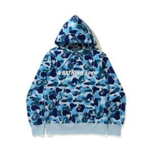 BAPE ABC Camo Pull à capuche Bleu Bleu 490289