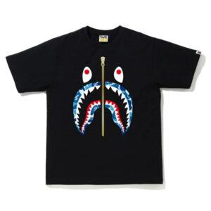 BAPE ABC Camo Shark Tee Noir/Bleu Noir/Bleu 491693