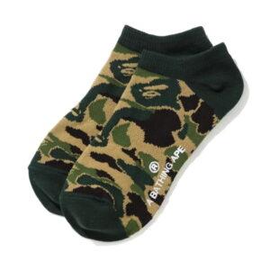 Chaussettes de sport BAPE ABC Camo Short Socks (SS20) Vert Vert 491709