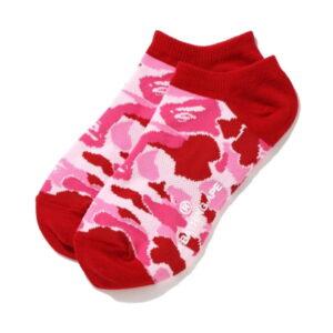 Chaussettes de sport BAPE ABC Camo Short Socks (SS20) Rose Rose 491707