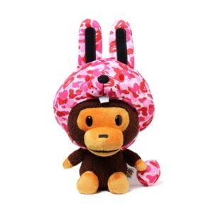 Peluche BAPE ABC lapin de Pâques capuche Milo peluche rose rose 492510
