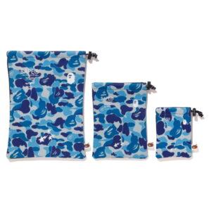 BAPE ABC Gadgets Pouch Set (FW19) Bleu Camo Bleu 492522