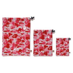 BAPE ABC Gadgets Pouch Set (FW19) Rose Camo Rose 492516