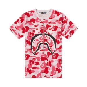 BAPE ABC Shark Tee Rose Rose 493189