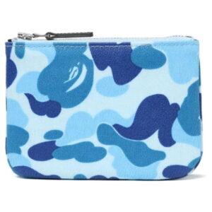 Portefeuille BAPE Abc Canvas Wallet (S) Bleu/Bleu Marine/Marine 491870