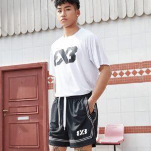 Short de sport Ehot 3×3 Lines Short Noir Blanc 489176