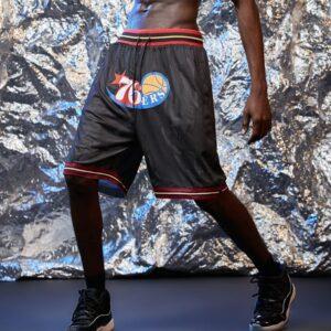 Short noir avec logo Ehot 76ers 491543