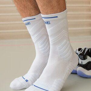 Chaussettes de sport Ehot Ace Blanc-Bleu Crew Chaussettes 502351
