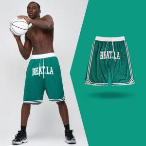 Short de basket-ball Ehot Beat LA, vert, gris, 491561