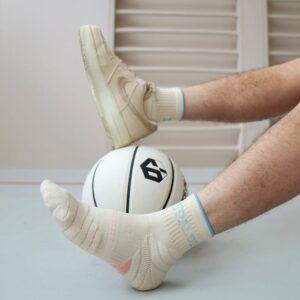 Chaussettes de sport Ehot Beige-Pastelle Spalding Quarter Socks 502007