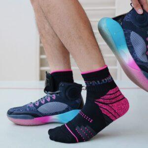 Chaussettes de sport Ehot Noir-Rose Spalding Quarter Chaussettes 501953