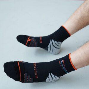 Chaussettes de sport Ehot Noir-Rouge Spalding Quarter Chaussettes 501900