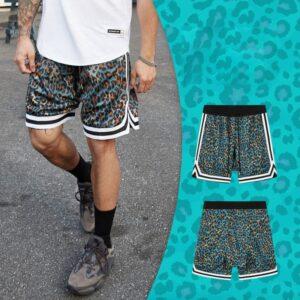 Short de sport Ehot Cheetah Blue Shorts 490155