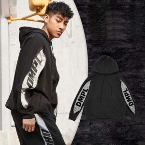 Sweat à capuche noir zippé Ehot DMPL 493098