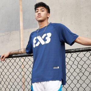 T-shirt bleu marine avec logo Ehot FIBA 492403