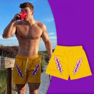 Short de sport Ehot Flash Jaune Short 489227