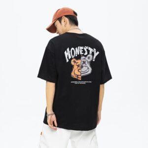 T-shirt noir honnêteté Ehot 492265