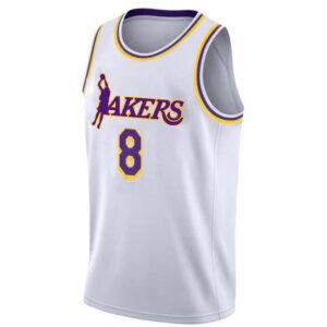 Maillot de basket-ball en jersey blanc Ehot Lakers 8 492847