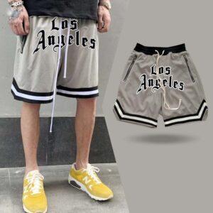 Short de basket Ehot Los Angeles short gris 491534