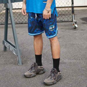 Short bleu imprimé Ehot Mavericks vert 490246