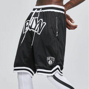 Short de basket-ball Ehot Nets Patch short noir 490636