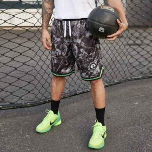 Short de basket-ball Ehot Nets imprimé short gris 490262