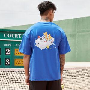 T-shirt bleu Ehot Packman 492124