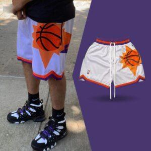 Short de basket Ehot Phoenix Suns short blanc 491044