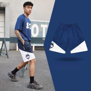 Short à blocs de couleurs Ehot UConn Huskies 490206