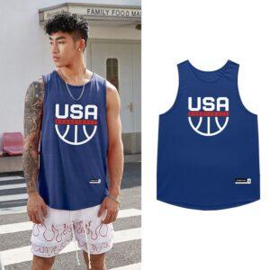 Maillot bleu Ehot USA 492941