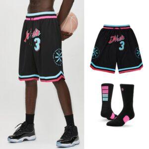 Short de basket Ehot Wade Heat short noir gris 491894