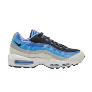 Nike Air Max 95 Noir Italie Bleu Métallisé Argent Crème 609048 404