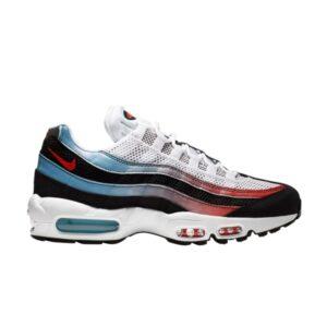 Nike Air Max 95 Bleu Rouge Dégradé Baskets Gris CK0037 001