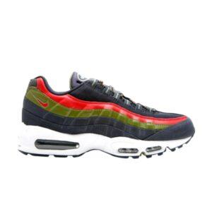 Baskets Nike Air Max 95 Drk ObsdnVesty Rd Scnry Grn Blanc 609048 461