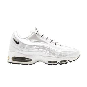 Nike Air Max 95 Blanc Noir Métallique Argent Rose 304951 101