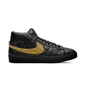 Supreme x Nike Zoom Blazer Mid QS SB Triple Noir Bleu DV5078 001