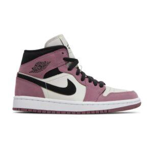 Baskets Wmns Air Jordan 1 Mid SE Berry Rose Blanc DC7267 500