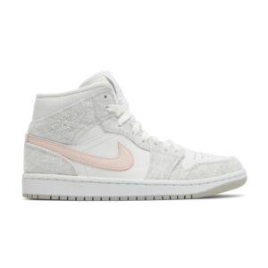 Baskets Wmns Air Jordan 1 Mid SE Light Iron Ore Blanc DN4045 001