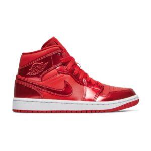 Wmns Air Jordan 1 Mid SE University Red Pomegranate Baskets DH5894 600